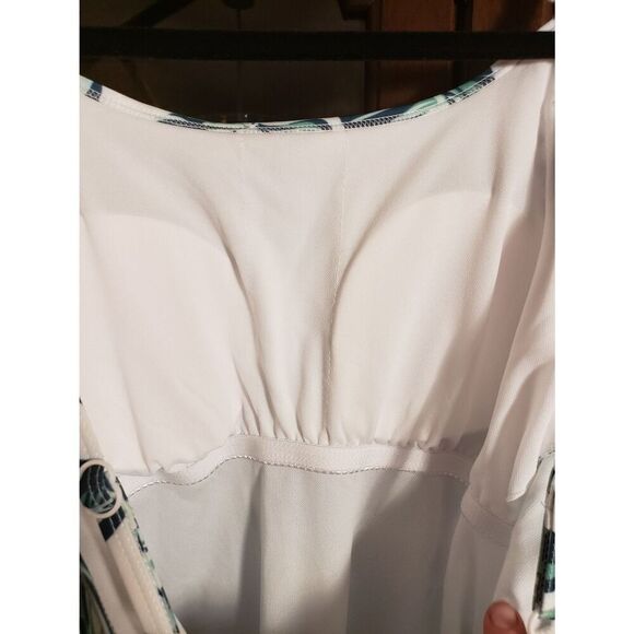 CRANE One piece Swimsuit with Tummy Control Palm Tree Leaf Print. NWOT - Picture 4 of 7